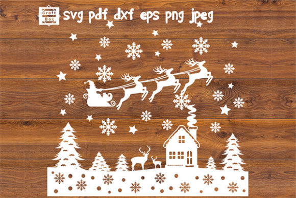 Download Winter Scene Svg, Christmas Scene Svg - Premium Bundle